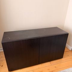 Black-Brown Storage Cabinet