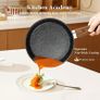 17pcs Induction Hob Pan Set, Black Granite Cookware Sets Pots and Pans Sets Non Stick, Nonstick Cookware and Bakeware, PFOA & PFOS Free Image 3