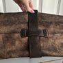 Jimmy Choo Bronze Metallic Suede Ramona Bag Image 6