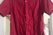 Red short sleeve shirt topman size large