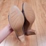 JB Martin Taupe Brown Leather Buckle Detail Heels Pumps Court Shoes 4UK/37EU Image 3