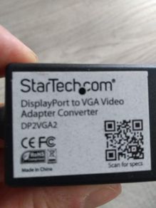 Startech displayport to vga adapter
