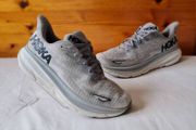 Hoka clifton 9 grey Size 10.5 eu 45 in excellent condition