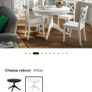 IKEA ROSENTORP Dining Table & 6 Chairs Image 6