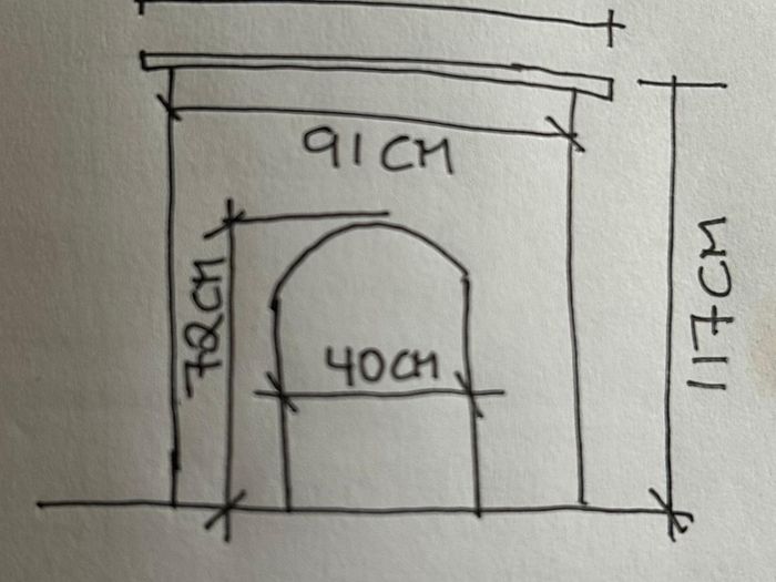 Cast Iron Fireplace.