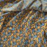 topshop off shoulder mustard patterned top size 8 Image 7