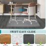 Office Chair Mat for Carpet, 76.2 x 122cm Transparent Plastic Carpet Protector for Low Pile Carpets, 2.2mm Thick Non-Slip Desk Chair Mat for Carpeted Floors, Easy Glide and Flat Without Curling Image 6