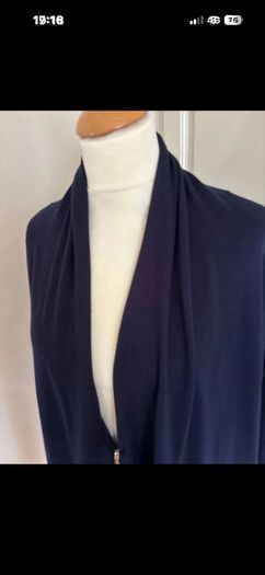 Oversize navy cardigan Zara knit suit 12-16