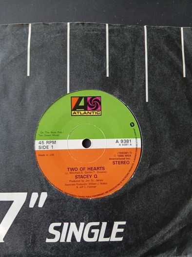Two of Hearts 7"vinyl single Stacy Q