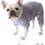 Dog Clothes, Dog Colorful Stripe Pajamas Soft Cotton Jumpsuit Bulldog Onesies Costume for Puppy Small Medium Dogs Image 5