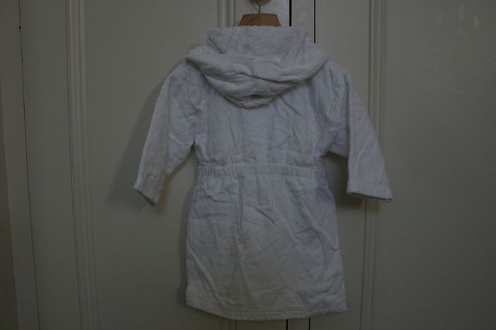 Petit Bateau White Velour Beach/Bath Robe Age 18 Months (81cm)