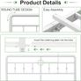 Small Double Bed Frame 4ft with Victorain Headboard and Footboard Image 5