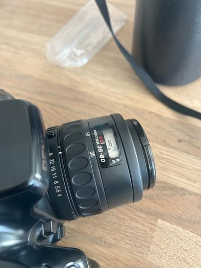 Pentax Z-1p. Autofocus 35mm SLR with lenses, Pentax AF500FTZ flash and accessories