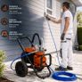 Airless Paint Sprayer 2000W 3300 PSI Heavy Duty Electric Paint Spray Machine with Trolley & 10m Hose Image 2