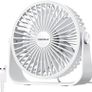 USB Desk Fan, 3 Speeds Adjustable Strong Wind Table Fan, 360 Degree Rotation Mini Personal Fan 6 Inches Portable Cooling Fan for Desktop Office Home Bedroom Car Outdoor Camping MULTIPLE COLOURS AVAILABLE (FREE POSTAGE) Image 5