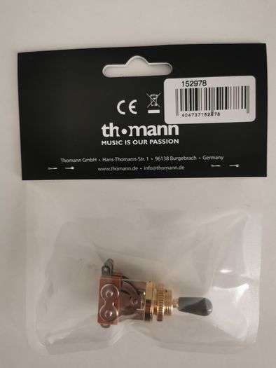 Harley Benton Parts Toggle Switch 3 possitions Gold