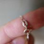 Vintage Sterling Silver 925 Rose Cross Pendant on Chain 4,2g length - 17" Image 5