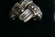 Vintage Estate Sterling Silver 925 Bow Ring (size P1/2 - 5g)