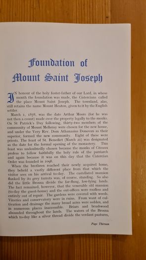 Mount St Joseph Abbey Roscrea . RARE VINTAGE   An Illustrated Brochure Of The Abbeys History. 64 Pages.