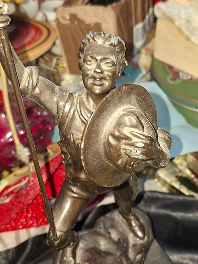 Beautiful Rare Old Heavy Bronze Boy Scout Statue, IN MEMORY OF HAPPY DAYS WITH 72ND, the  72nd Killester Scout Troop based in Dublin