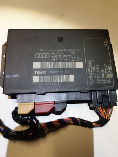Genuine Audi A4 B7 2004-2008 Comfort Control Module Unit + Plugs 8e0959433 Ch