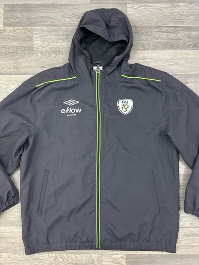 Vintage Umbro Ireland Hooded Jacket Mens Large