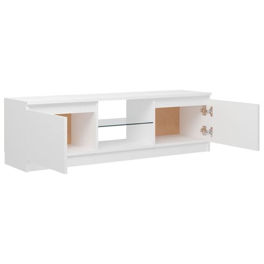 NEW SALE | TV Cabinet with LED Lights White 120x30x35.5 cm