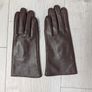 Woman's Leather Gloves (brown) Image 2