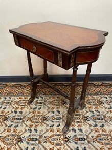 Louis XV Style Mahogany & Kingwood Inlaid Side Table