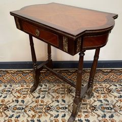 Louis XV Style Mahogany & Kingwood Inlaid Side Table