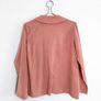 New Dusty Rose Button Down Long Sleeve Shirt Image 3