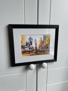 New York print with frame