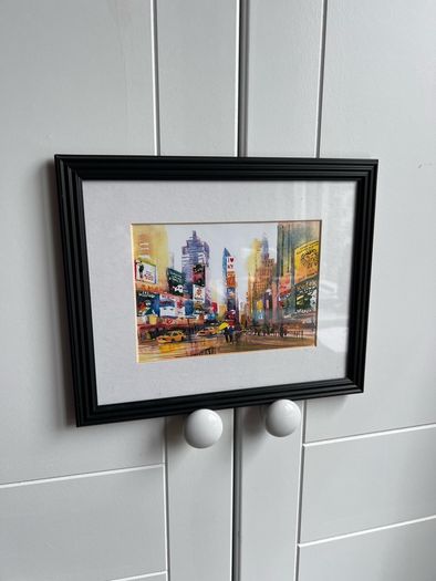 New York print with frame
