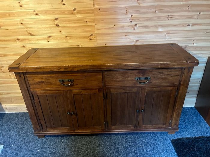 Solid oak home cabinet