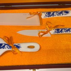 Jingdezhen fine china knife and peeler set