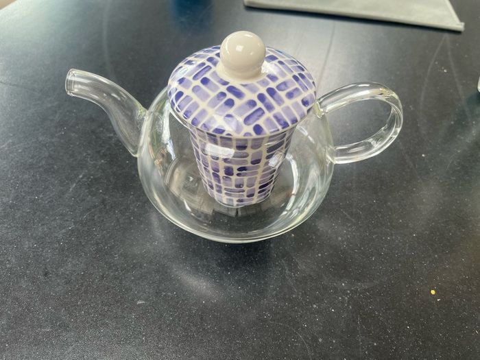 New glass teapot