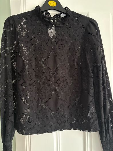 black lace top