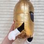 Gold Energy Drink Metallic Plush approx. 30 cm. Used Please see photos Image 6