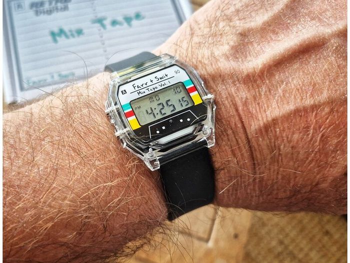 Farr & Swit Retro Mixed Tape watch