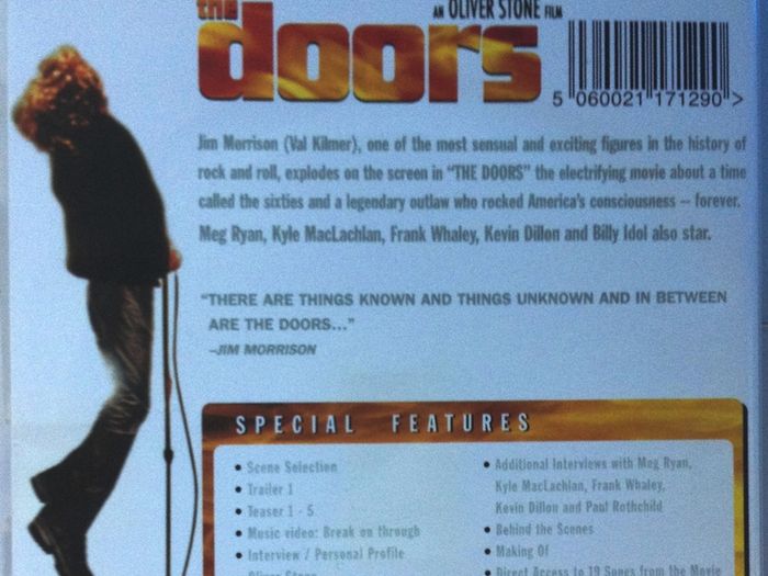 The Doors (Oliver Stone Film) [1991] Val Kilmer & Meg Ryan [Movie DVD]