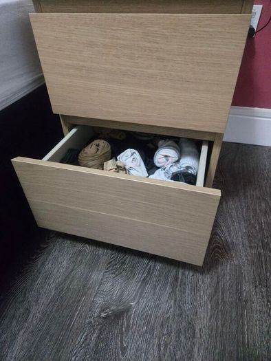 two. bedside lockers extremely spacious