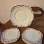 Vintage Pretty China Sandwich / Cakes Plates Set Image 2