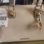 Michael Kors SALE  new with tags on  cream Grayson medium duffle satchel Image 10