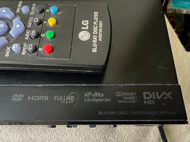 LG BP120N Blu-Ray and DVD player with remote