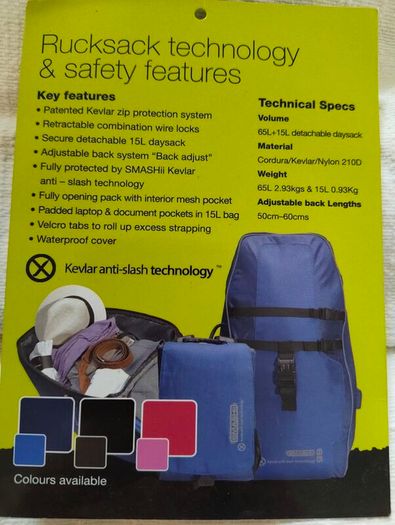 65L Smashii hiking backpack