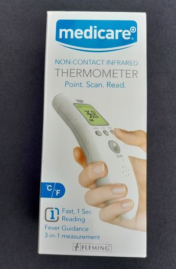 Off body infrared Thermometer in box