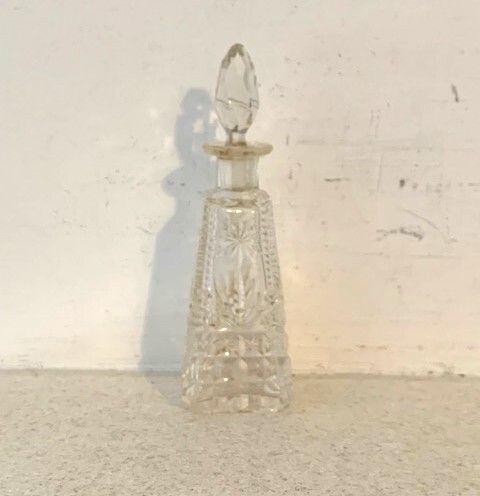 Antique Crystal Perfume Bottle 1930s