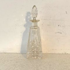 Antique Czech Crystal Perfume Bottle 1930s