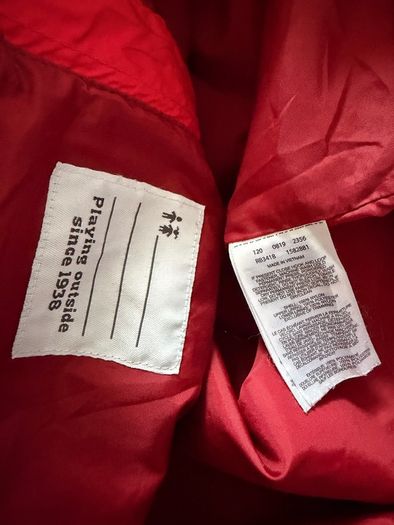 Columbia Sportswear red hooded jacket in size Large.