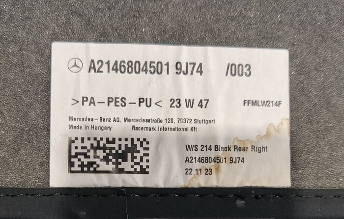 Mercedes Benz E mats